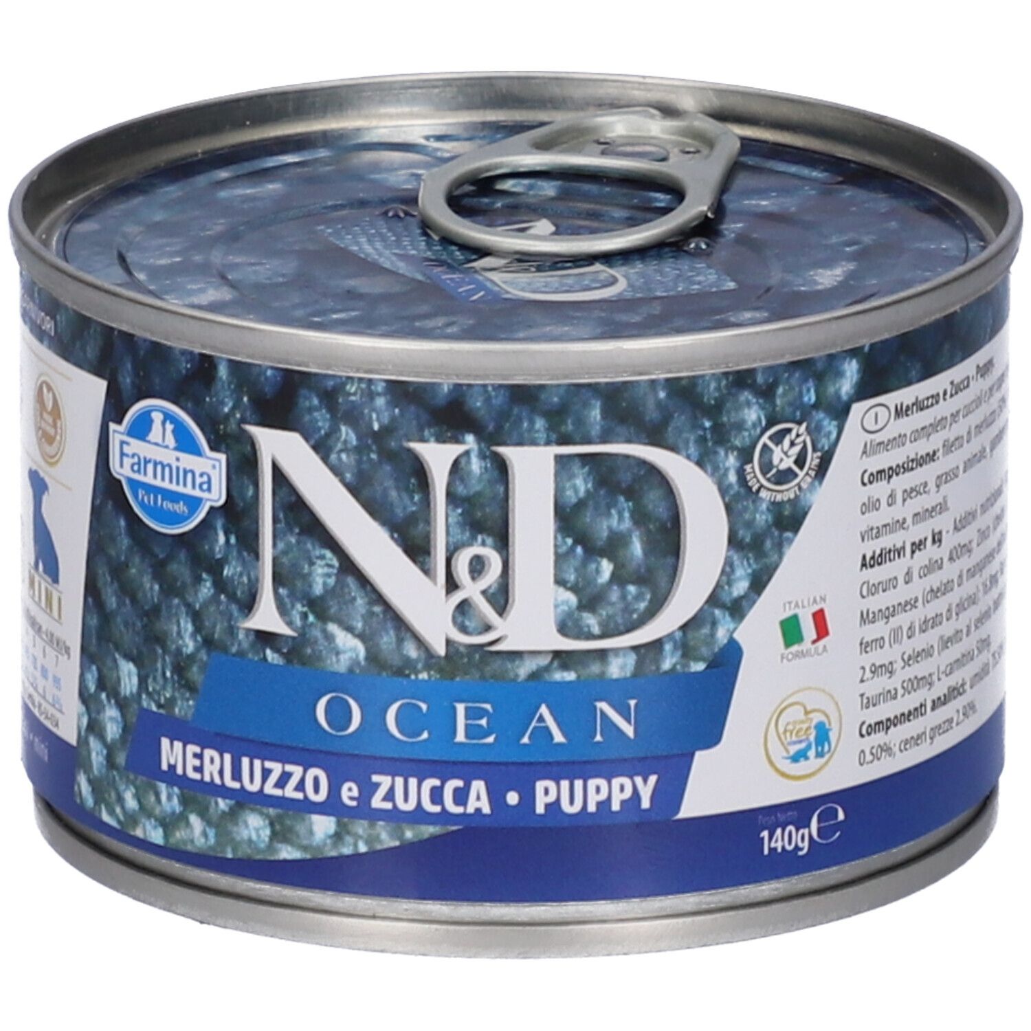 Nassfutter Farmina N&D Ocean - Hundewelpen Mini Kabeljau & Kürbis