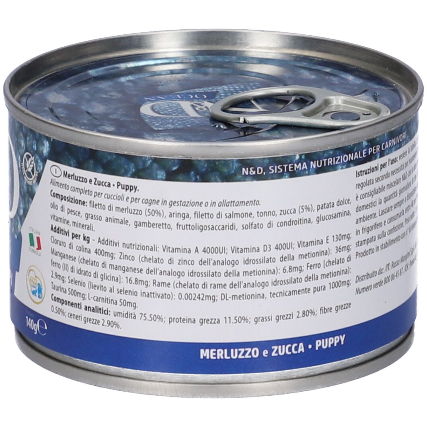 Nassfutter Farmina N&D Ocean - Hundewelpen Mini Kabeljau & Kürbis