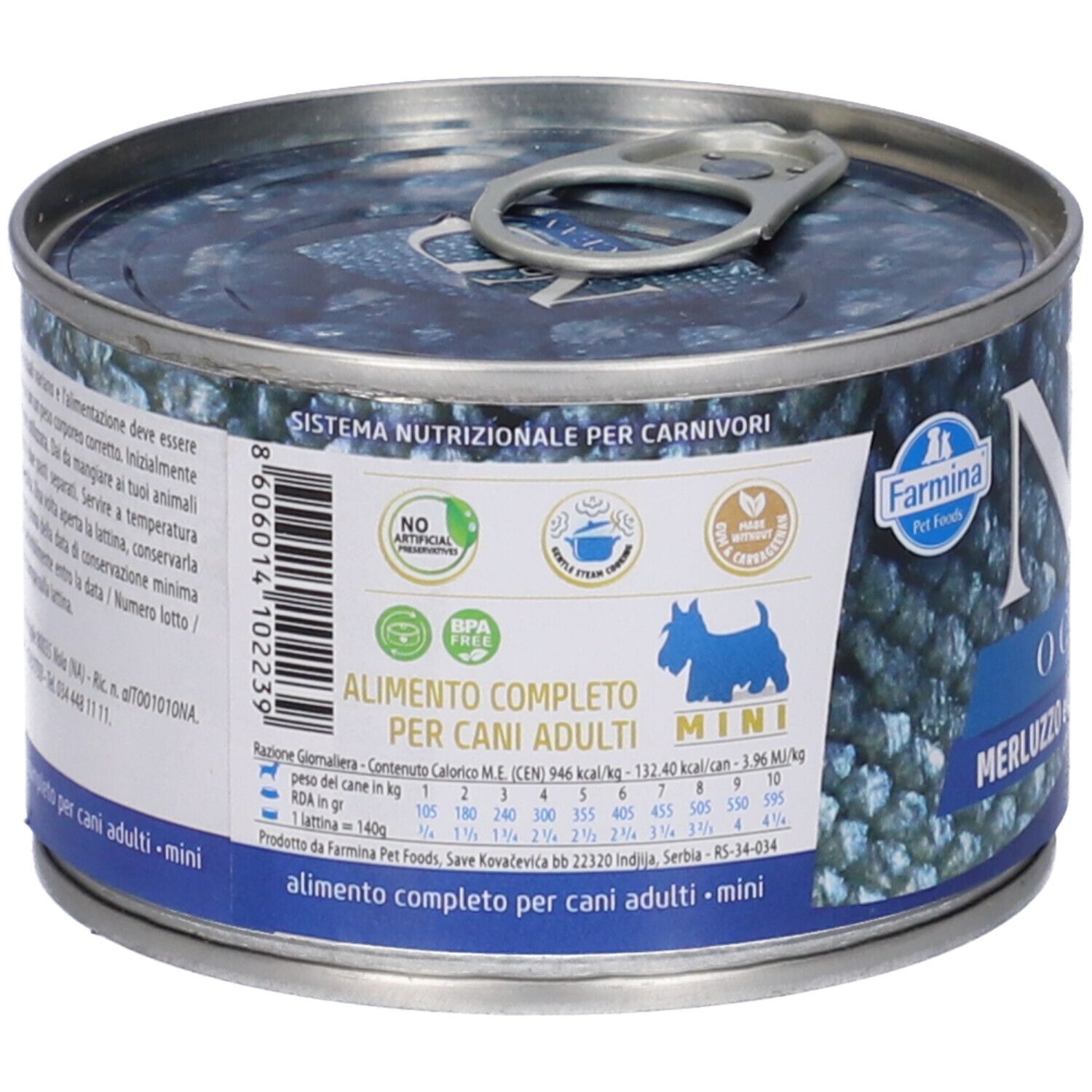 N&D DOG Ocean SEA Bass&Squ140G 140 g Futter