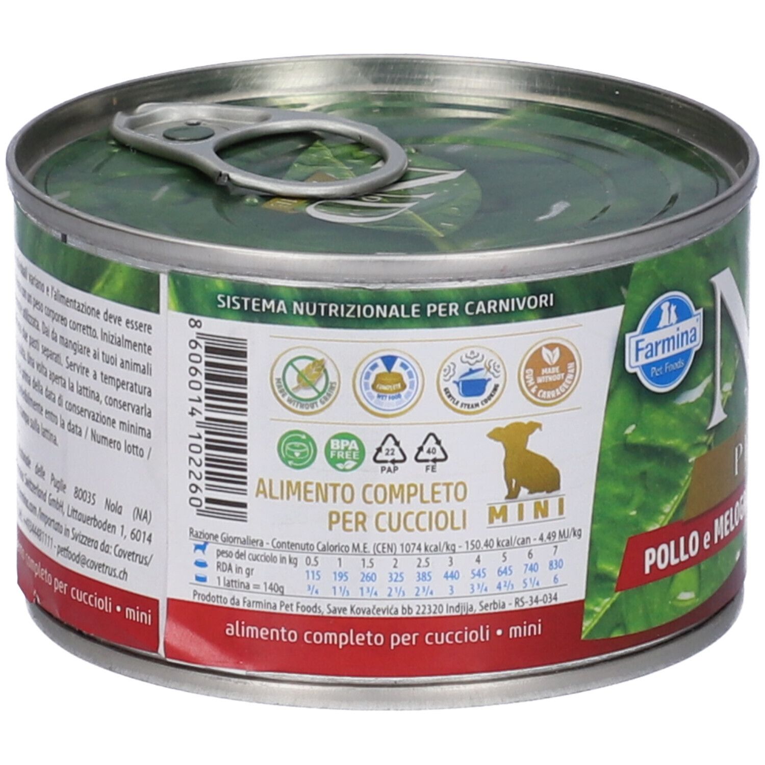 Nassfutter Farmina N&D Prime - Welpe Mini Huhn & Granatapfel