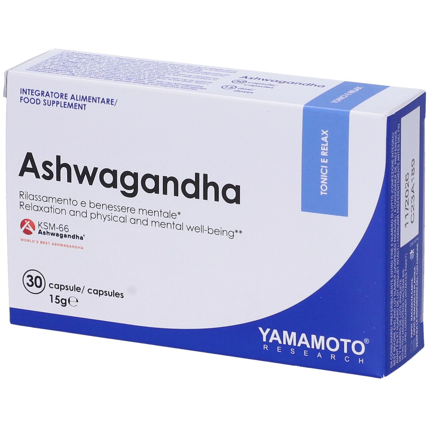 Yamamoto® Research Ashwagandha KSM-66® Capsule