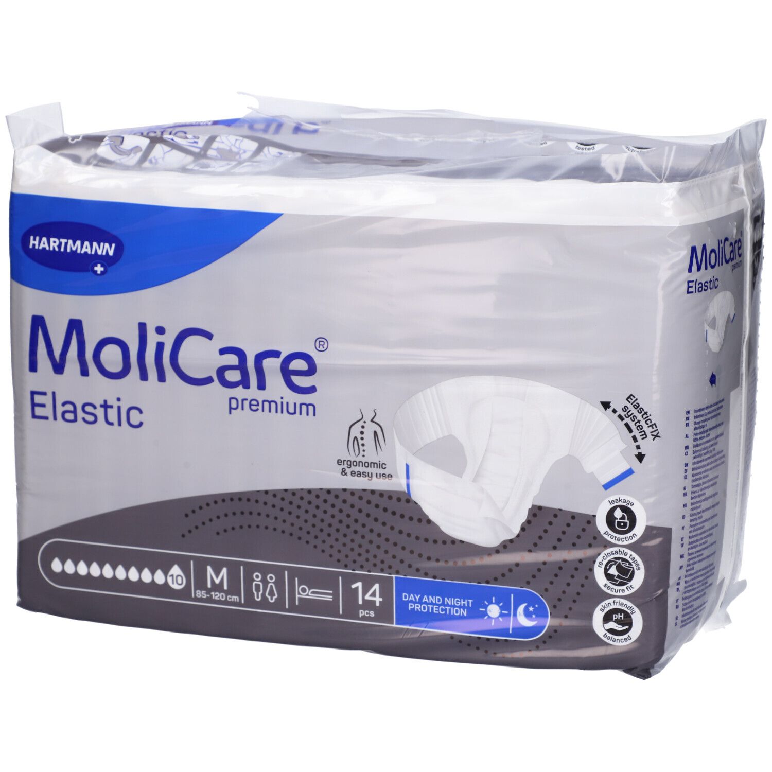 Pannolino Mutandina Molicare Premium Elastic Con Ali Elasticizzate 10 Gocce M