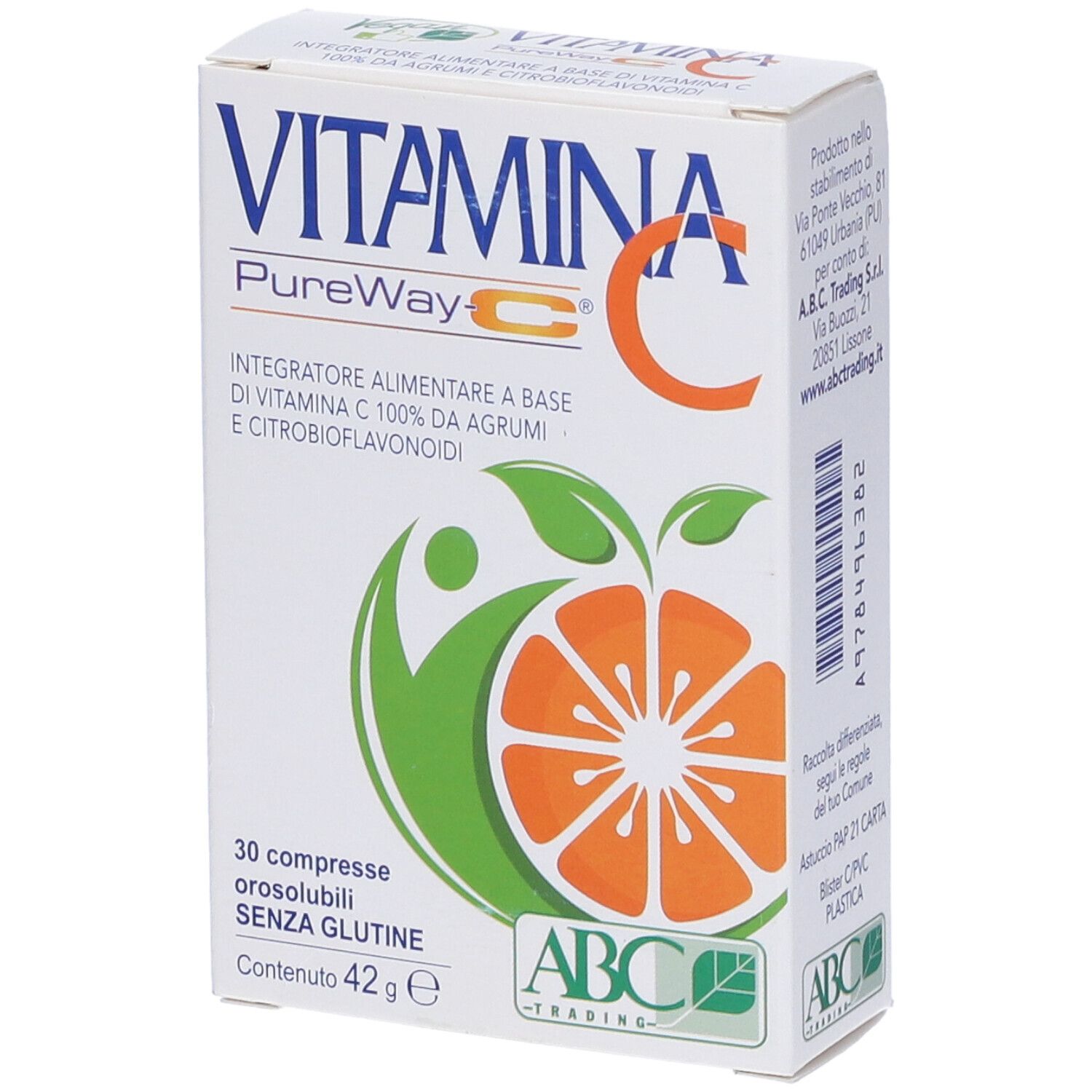 ABC Trading Vitamina C Pureway-C Compresse Orosolubili