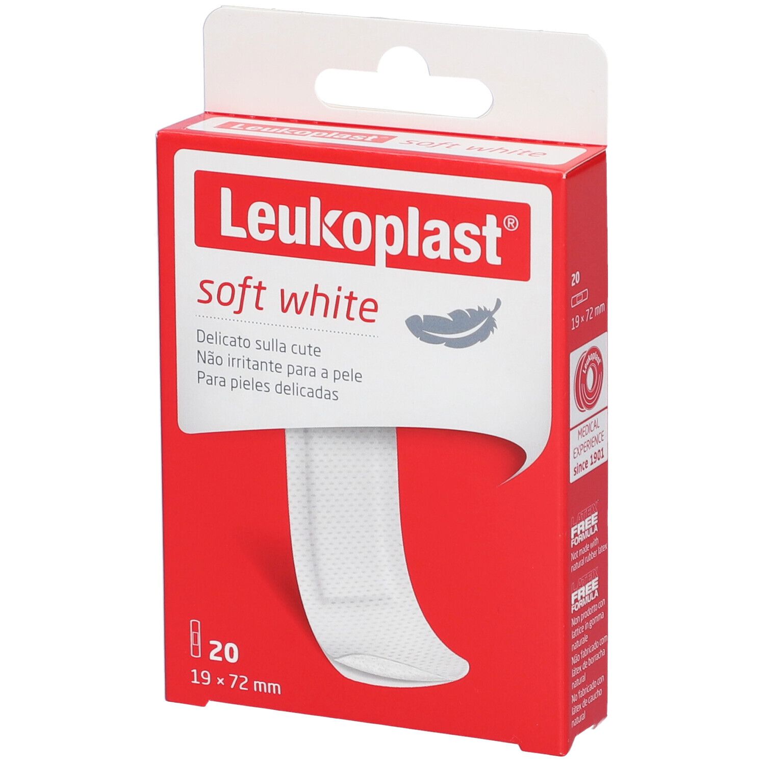 Leukoplast Soft White72X19 20P 20 St Pflaster