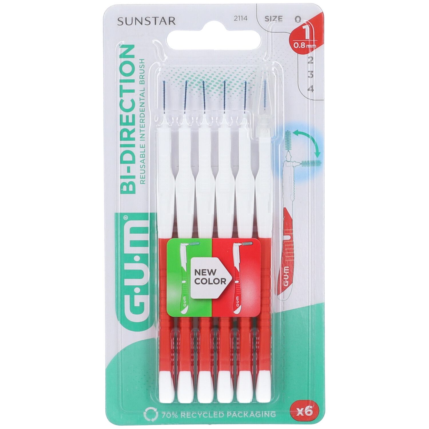 Gum Bi Direction Scovolini Punta Ultrafine 2114 6 Pezzi - Immagine 9
