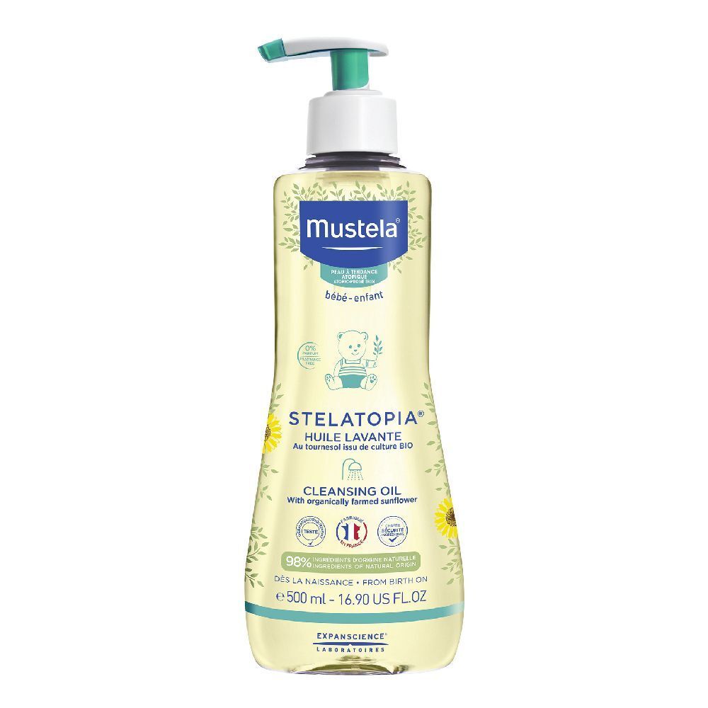 Mustela® Stelatopia Olio Bagno Igiene Quotidiana Pelle Atopica