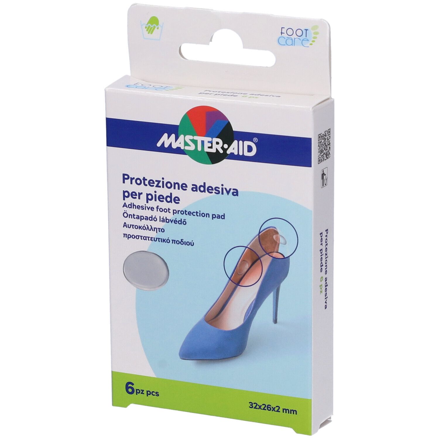Protezione Adesiva Master-Aid Footcare Trasparente Mix 6 Pezzi A5