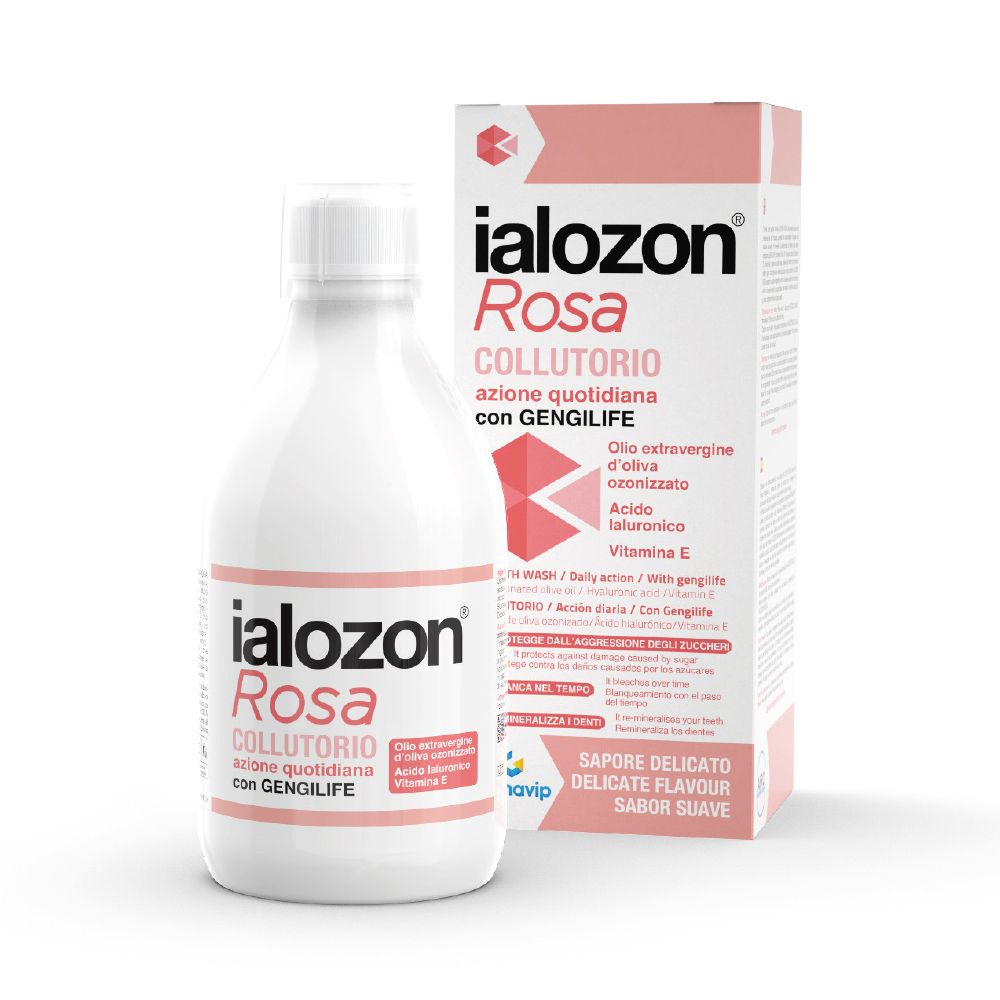 Ialozon Rosa Collutorio 300Ml 300 ml Mundwasser