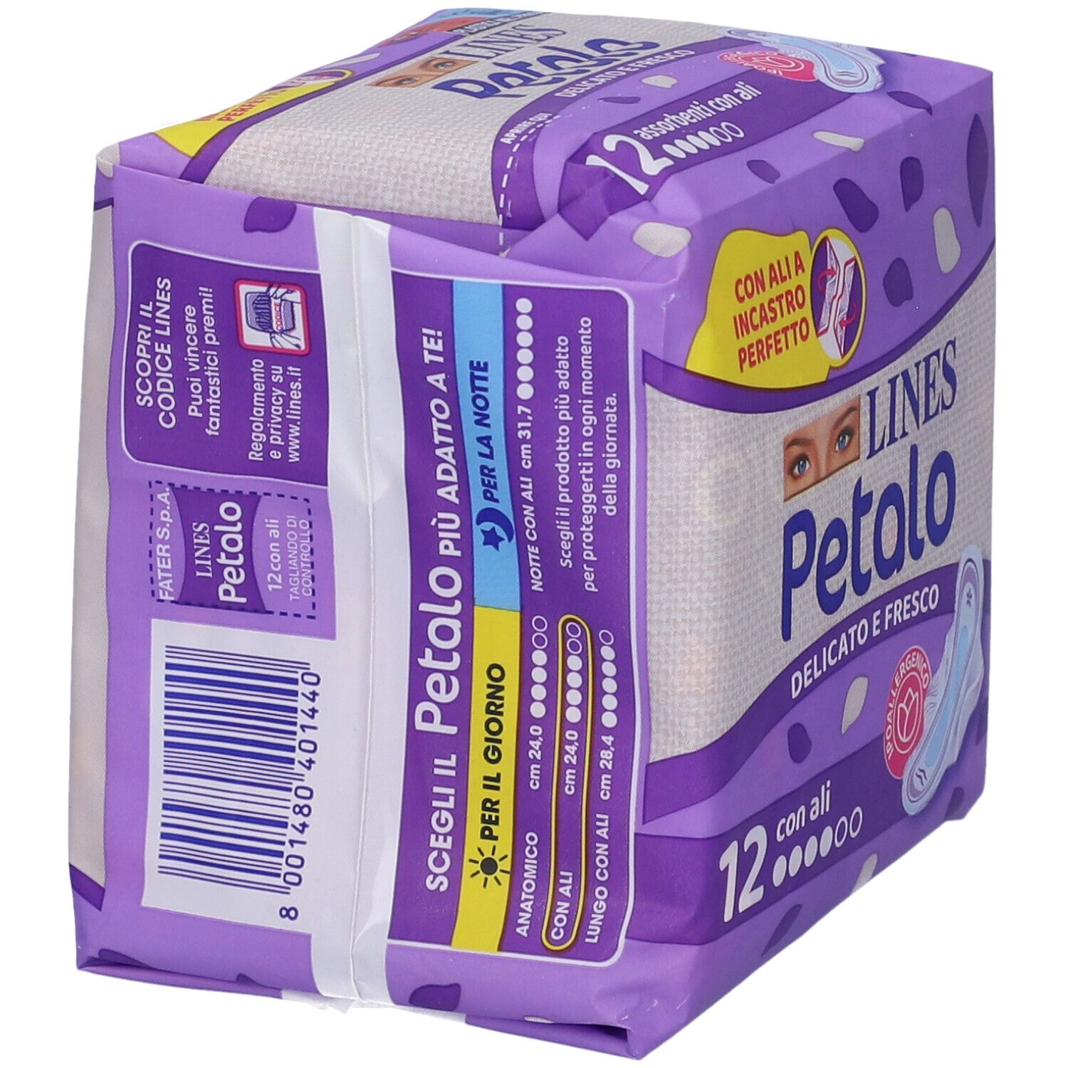 Lines Petalo BLU C/Ali 12Pz 1 St Binden