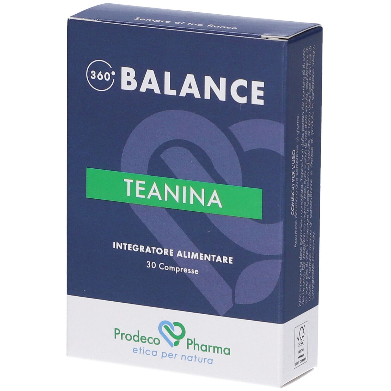 360 Balance Teanina 30 Compresse - Integratore Per Il Benessere Psico-Fisico - Immagine 5