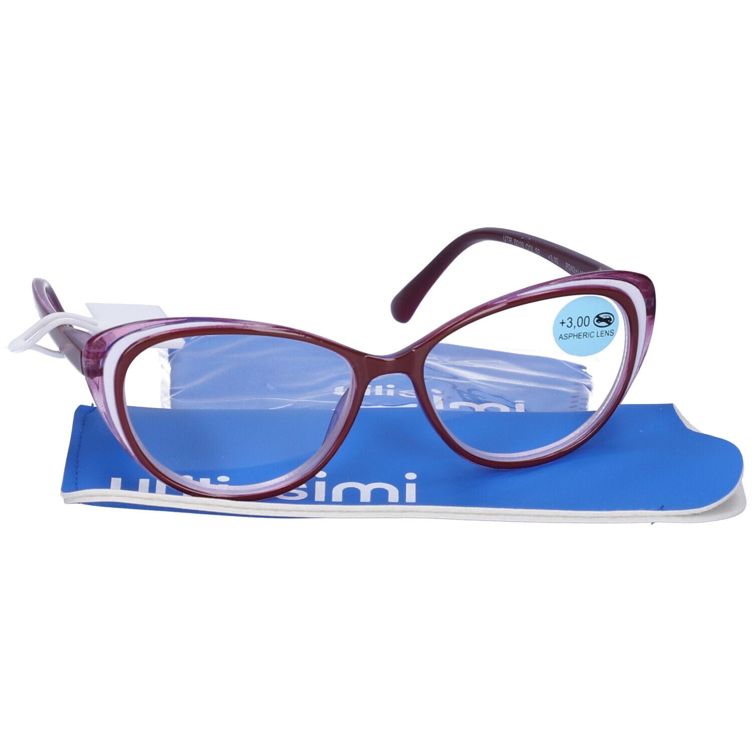 UTILISSIMI Occhiali da Lettura Viola +3,00 Diottrie