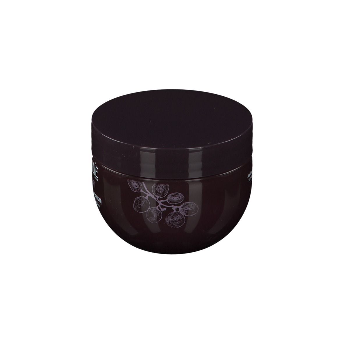 Vaso rotondo con coperchio. Scritta: Caudalie, Vinosculpt, Baume Corps Lift & Fermeté, Lift & Firm Body Cream.