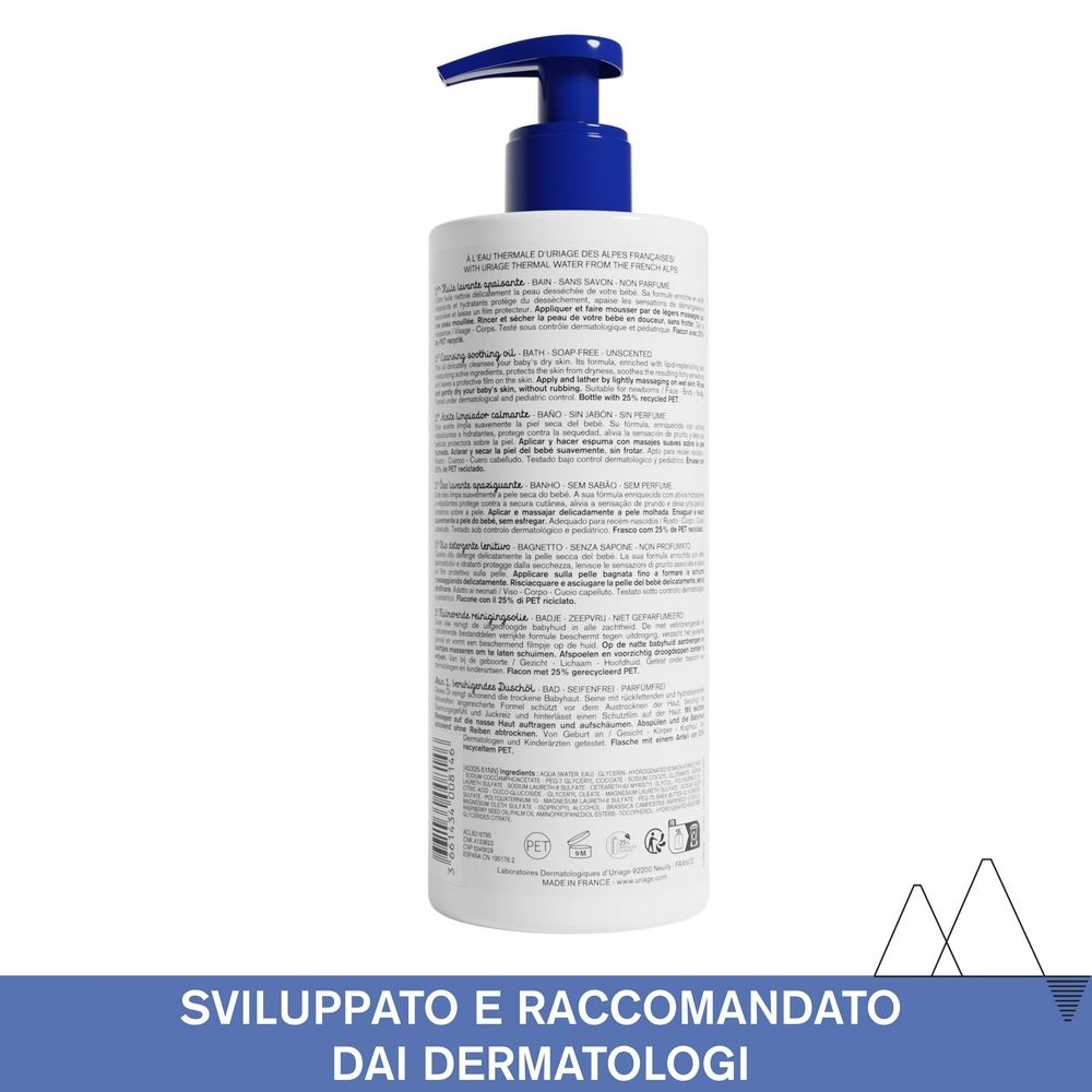 Uriage Xemose C8+ 1° Olio Detergente Bagno, Doccia, Pelle Secca, Prurito Neonati, Bambini - Risparmia Il 10% Con Il Codice: Uriage0726