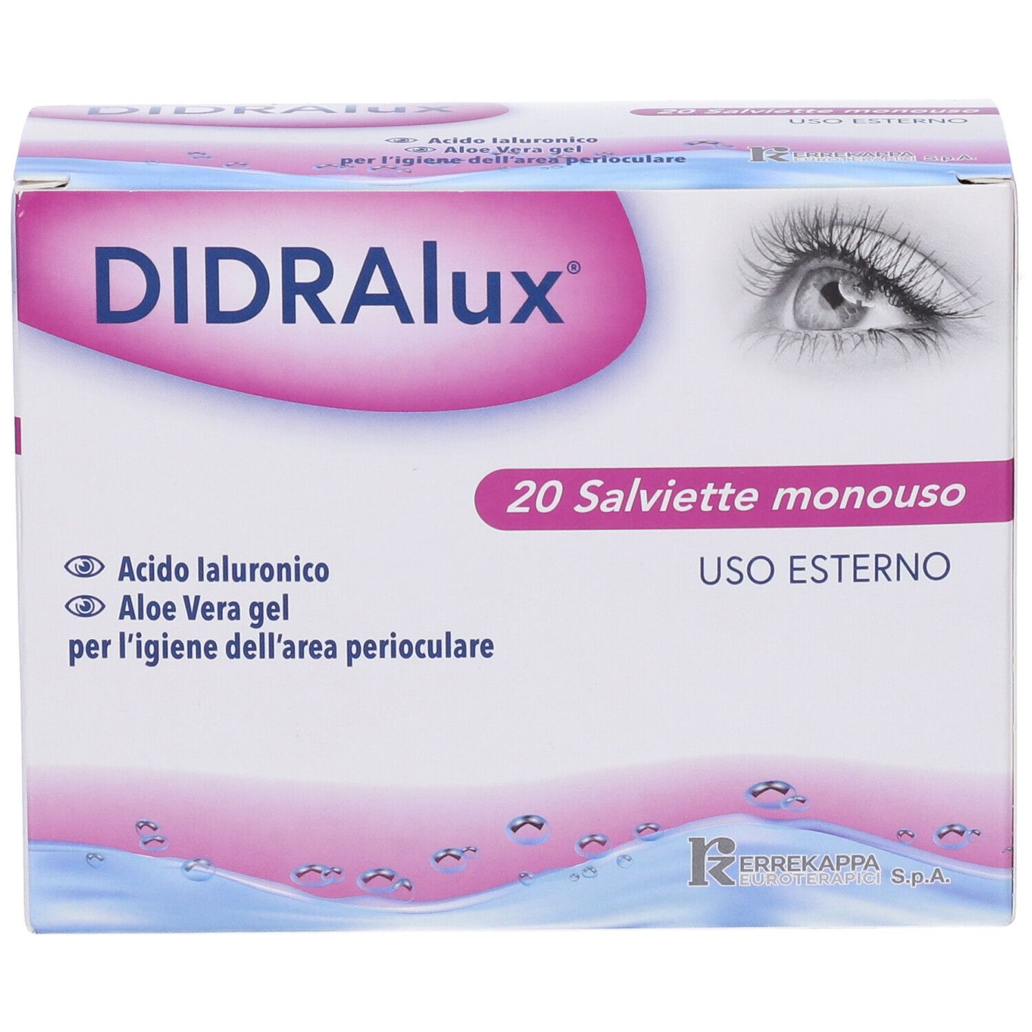 DIDRAlux: 20 Einzelpackungen mit Hyaluronsäure und Aloe Vera Gel für die Augenpartie. Zur äußerlichen Anwendung.