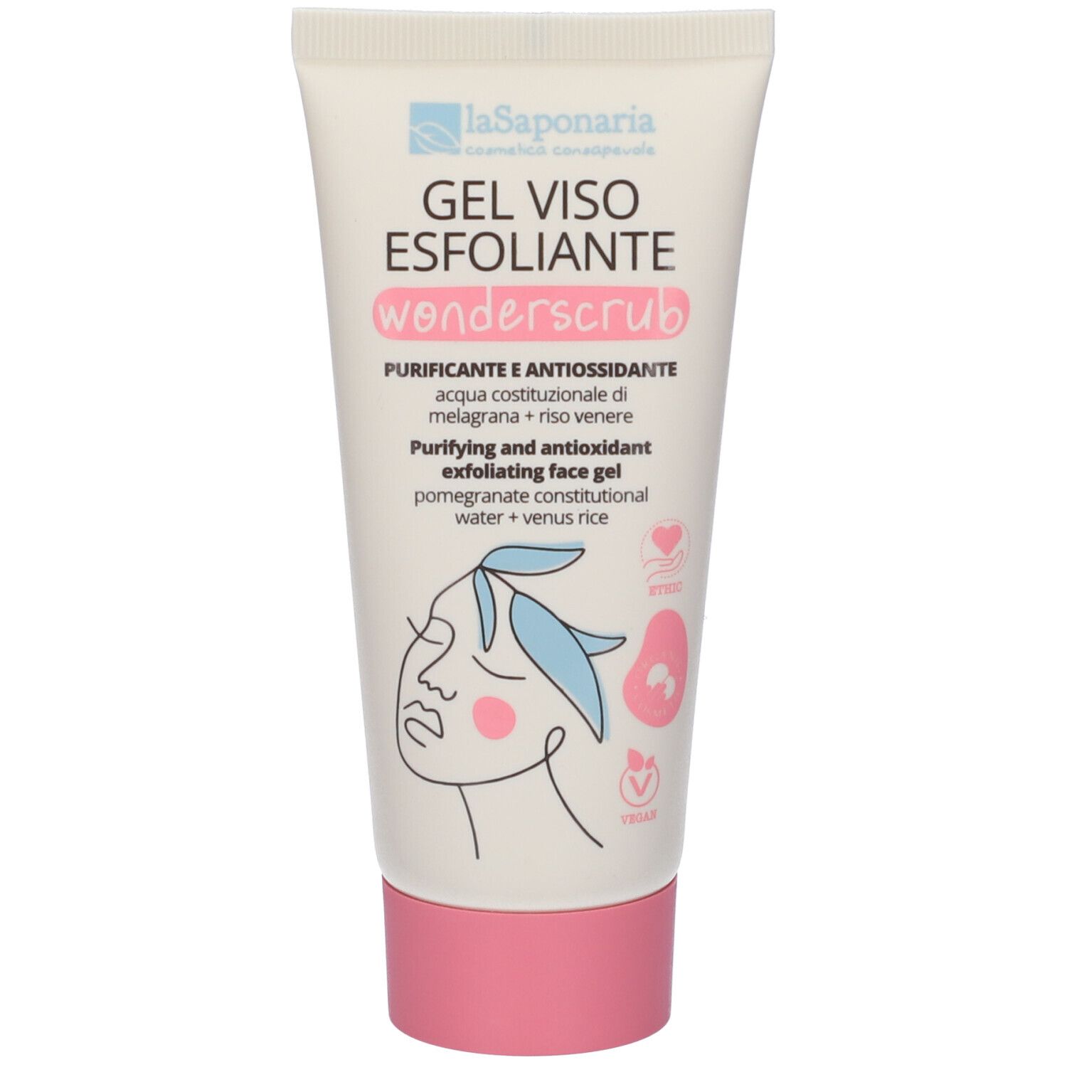La Saponaria WonderScrub - Gel esfoliante viso- Risparmia il 10% con il codice: saponaria0926
