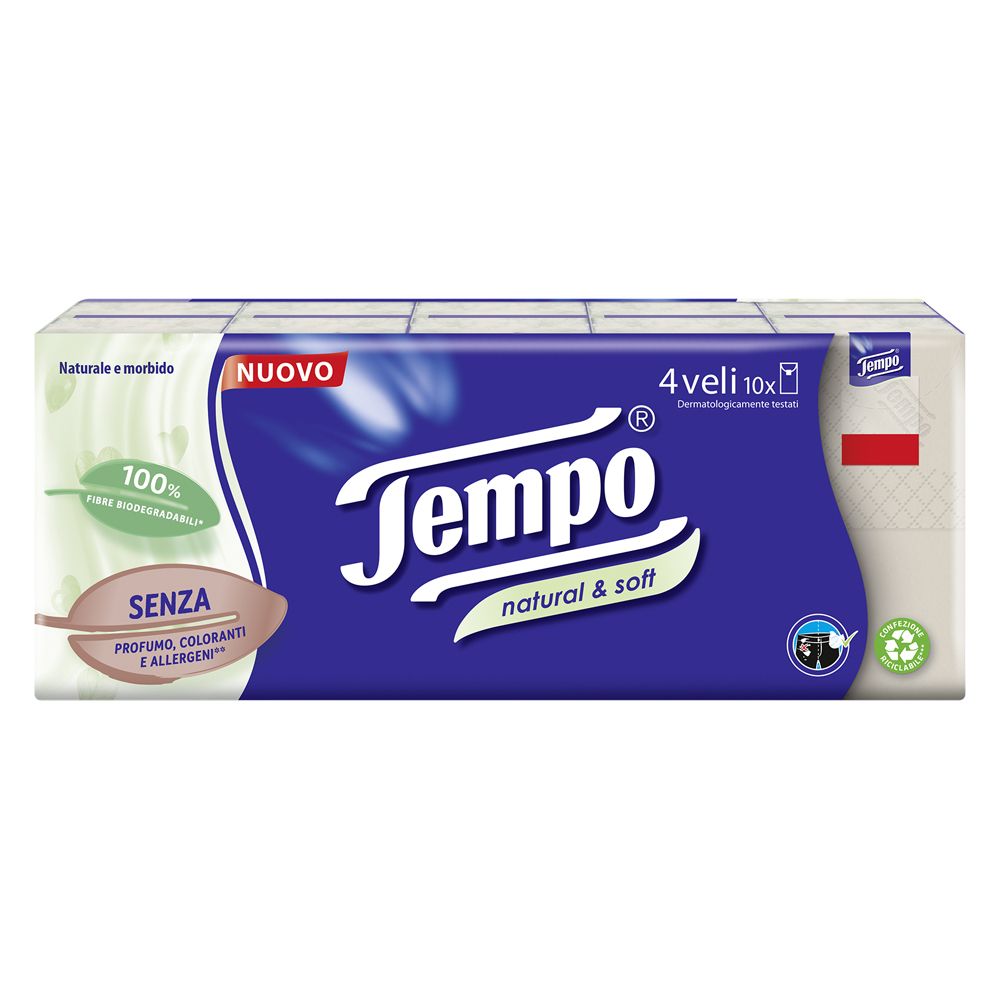 Tempo Box Fazzoletti Natural&Soft 70 pz Altro