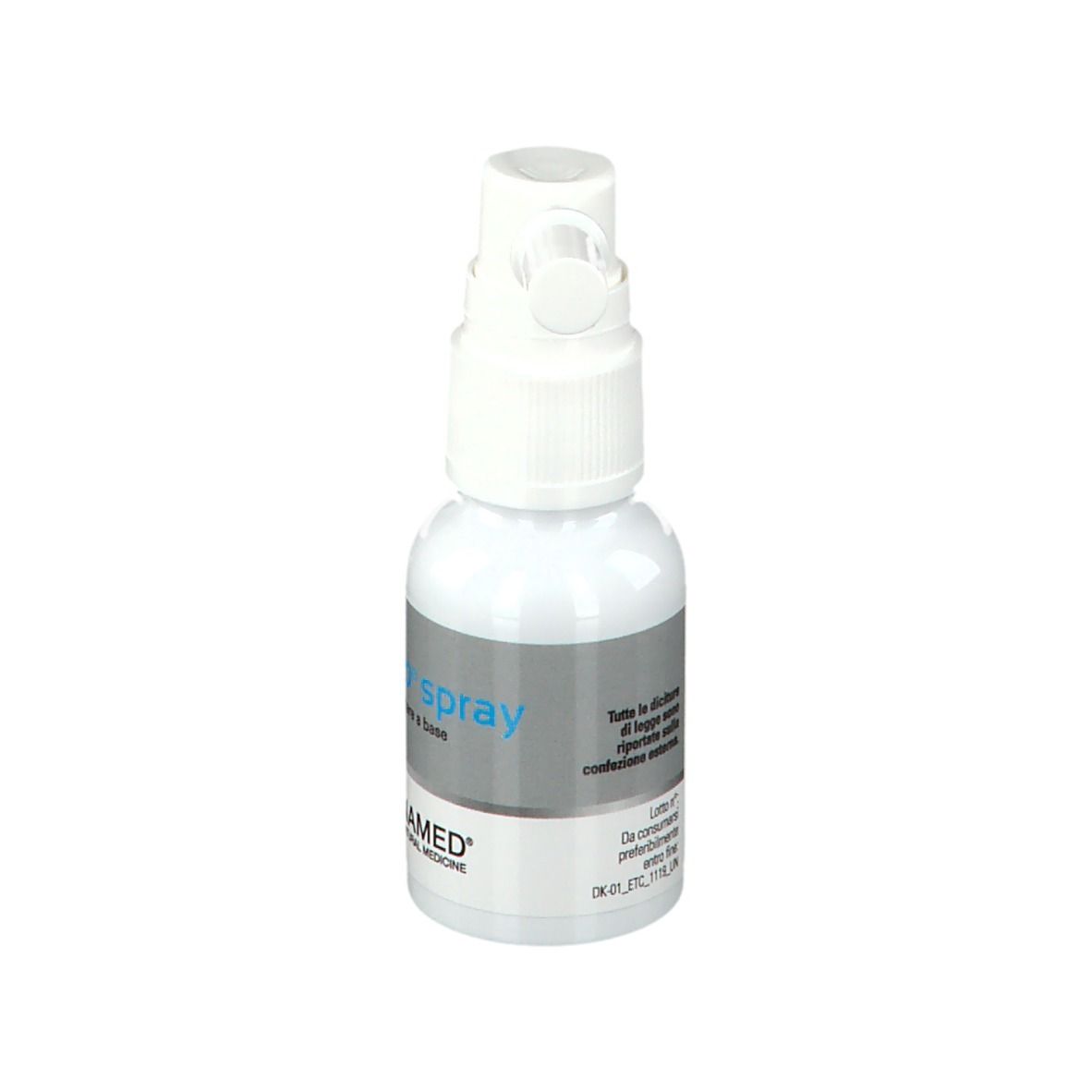 Flacone spray bianco di DeKoro® spray. Con erogatore. Marchio: NAMED® Natural Medicine.