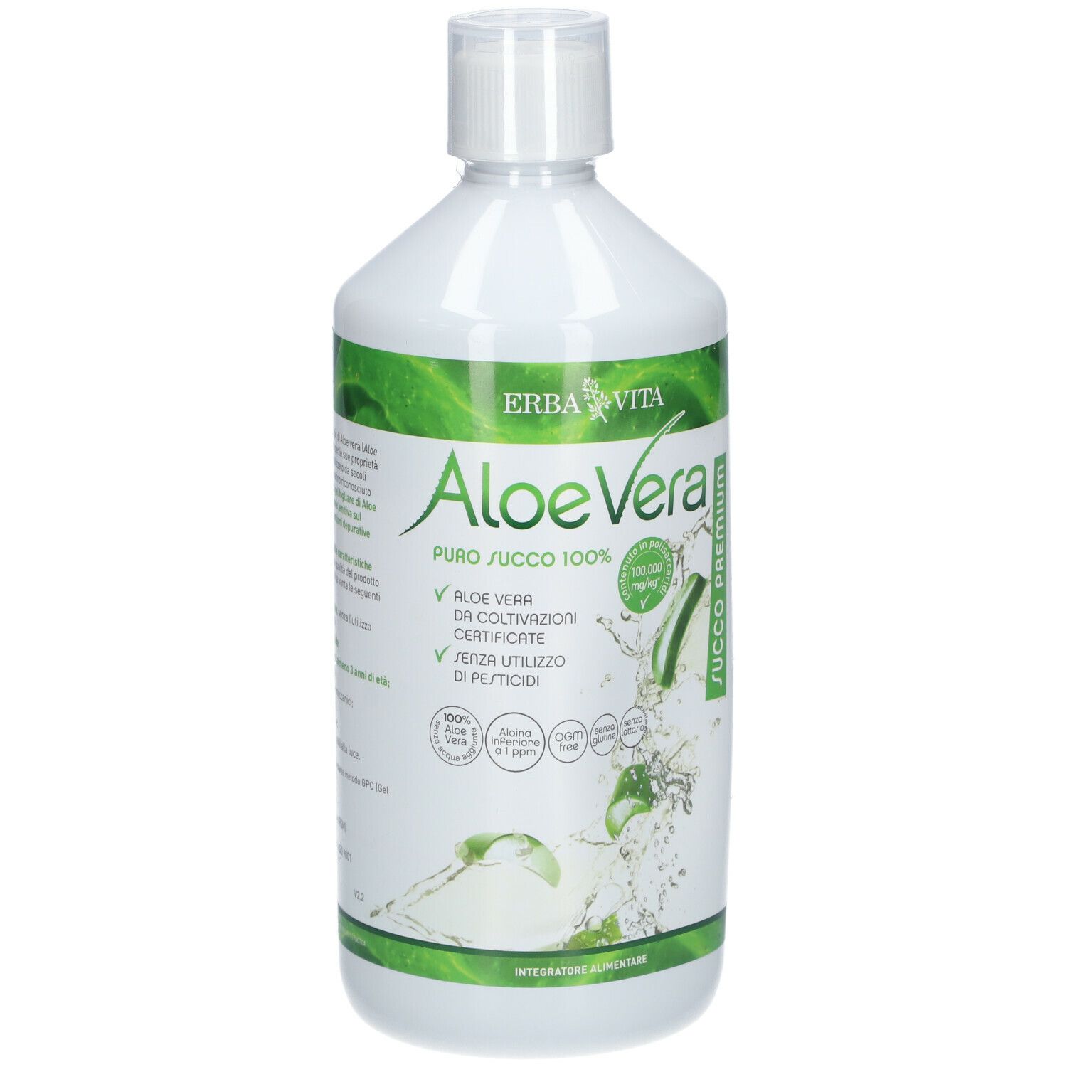 Erba Vita Aloe Vera Succo Premium 1000 Ml Redcare