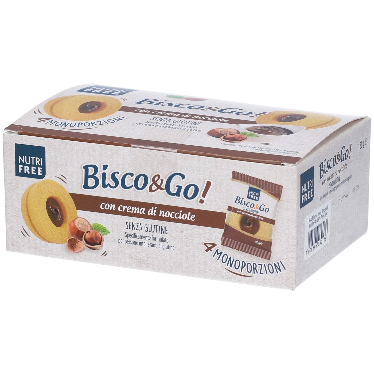 Nutrifree Bisco&Go CR Noc4X40G 4x40 g