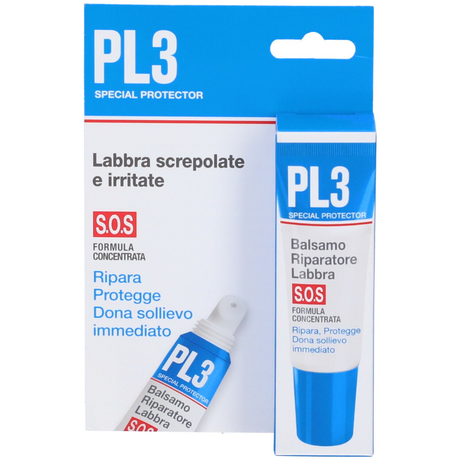 Image of PL3 Balsamo Riparatore Labbra Sos