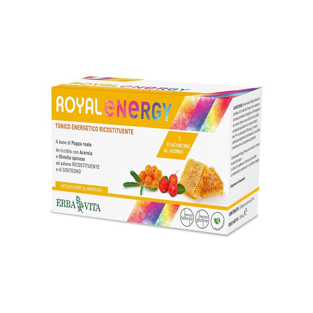 Royal Energy 10 Flaconcini 12ml Erbavita - Immagine 3