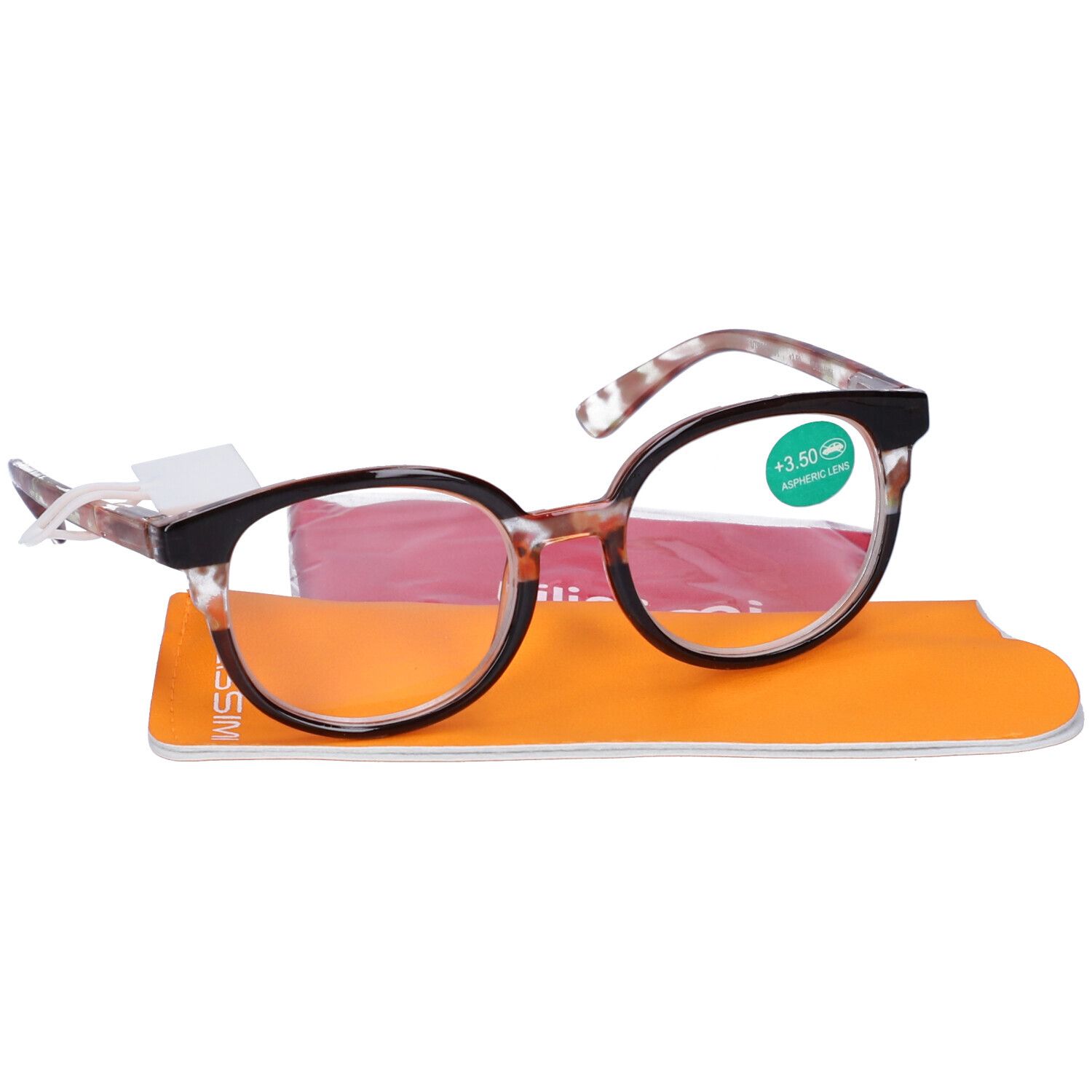 UTILISSIMI Occhiali da Lettura Nero/Multicolore +3,50 Diottrie