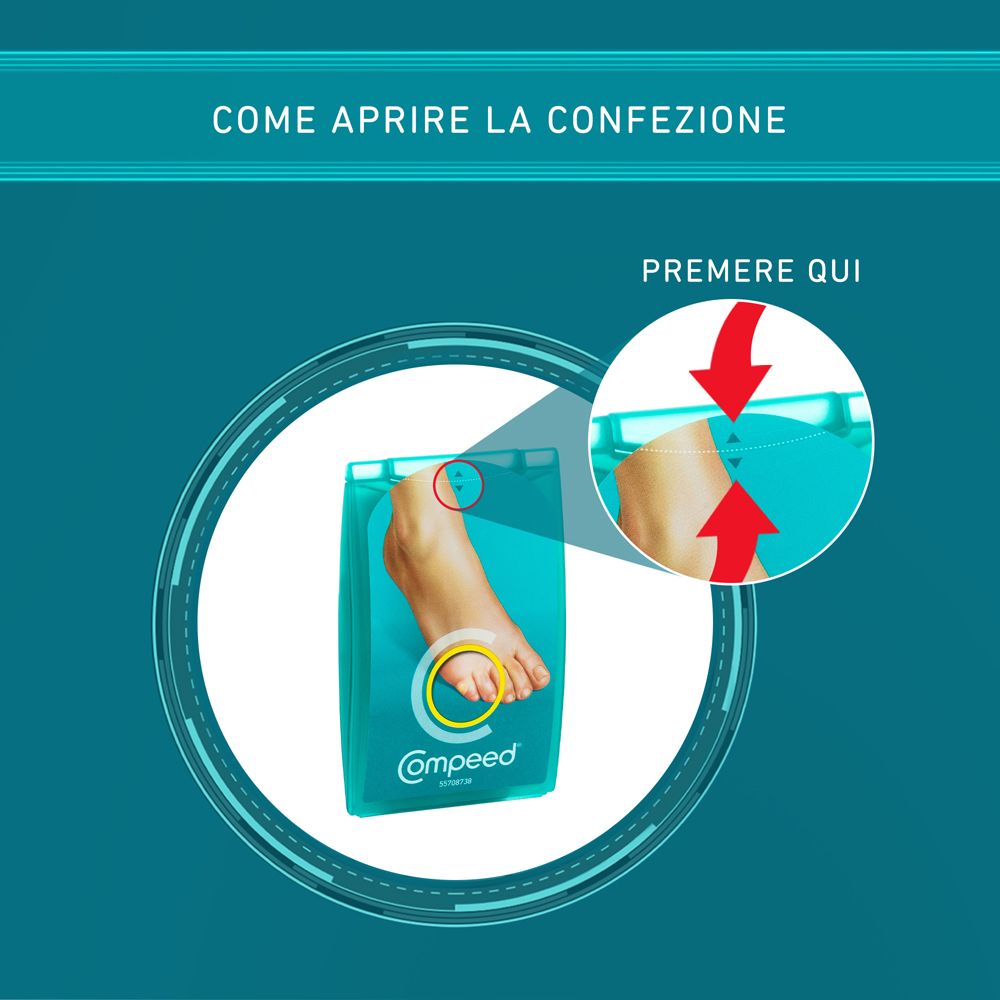 Compeed Blasenpflaster für die Ferse, 5 Stück.