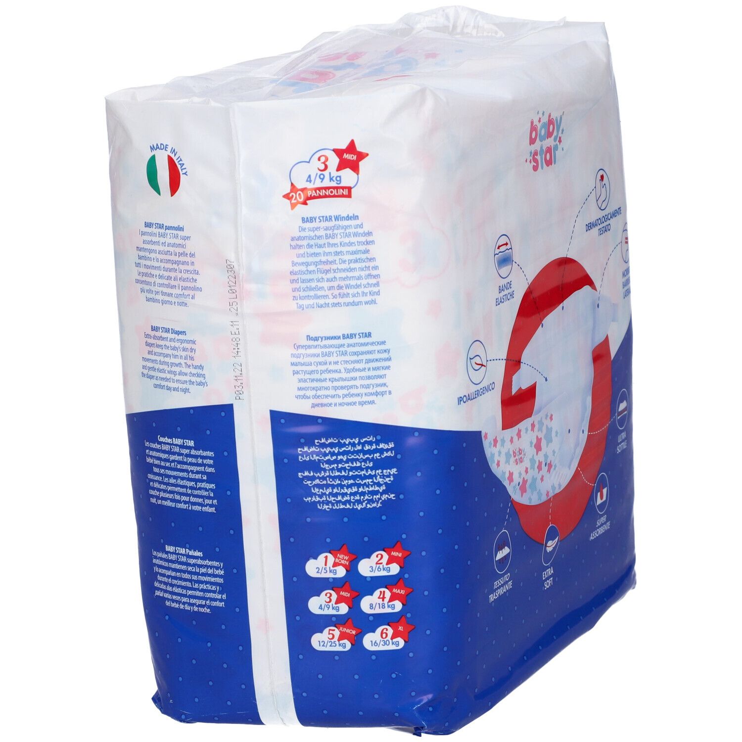 Babystar Slim Windeln 4/9kg Größe 3 Midi 20 Stück Babystar