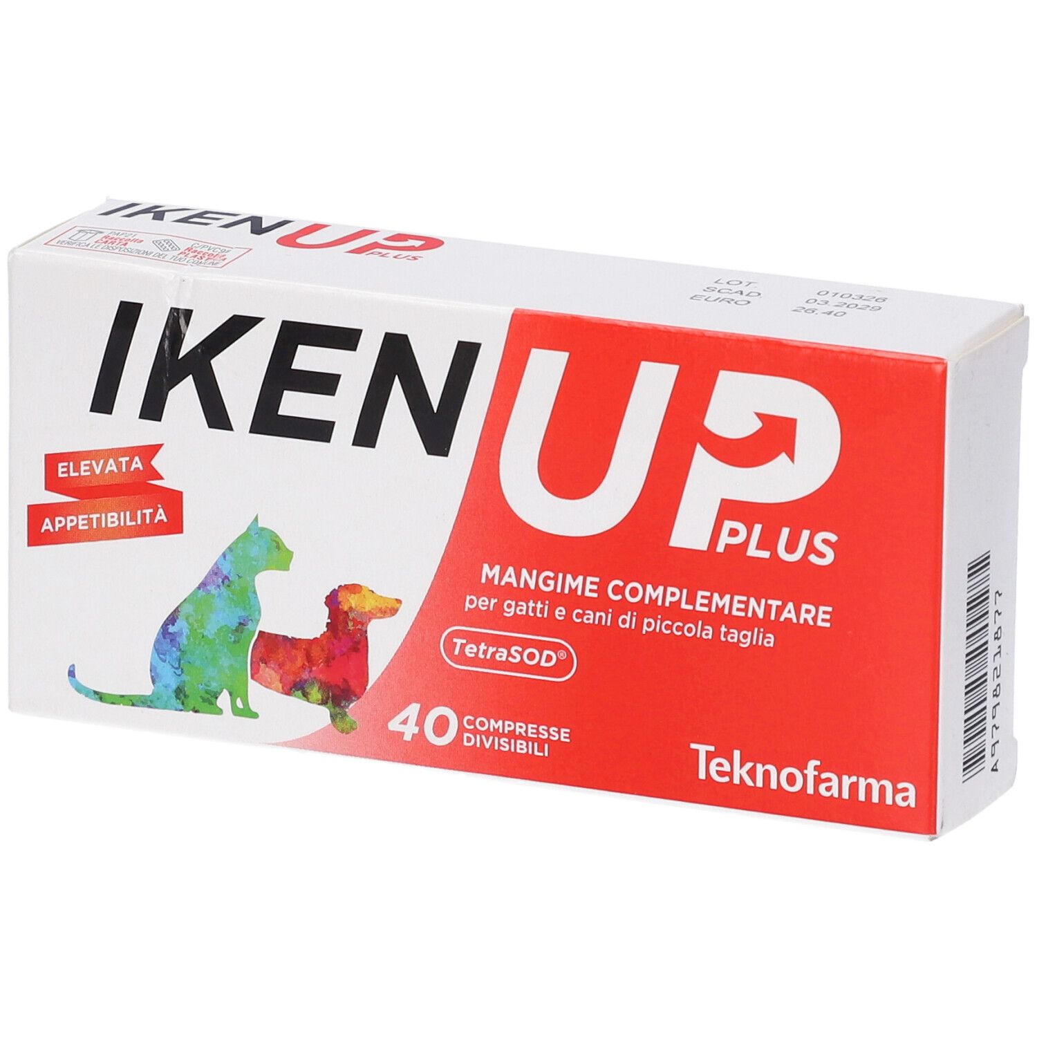 Iken Up Plus Cani Gatti Piccola Taglia Scatola 40 Compresse