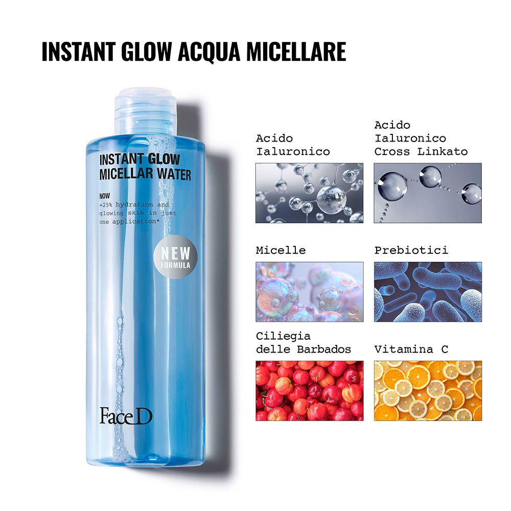 FACE D Instant Glow Micellenwasser