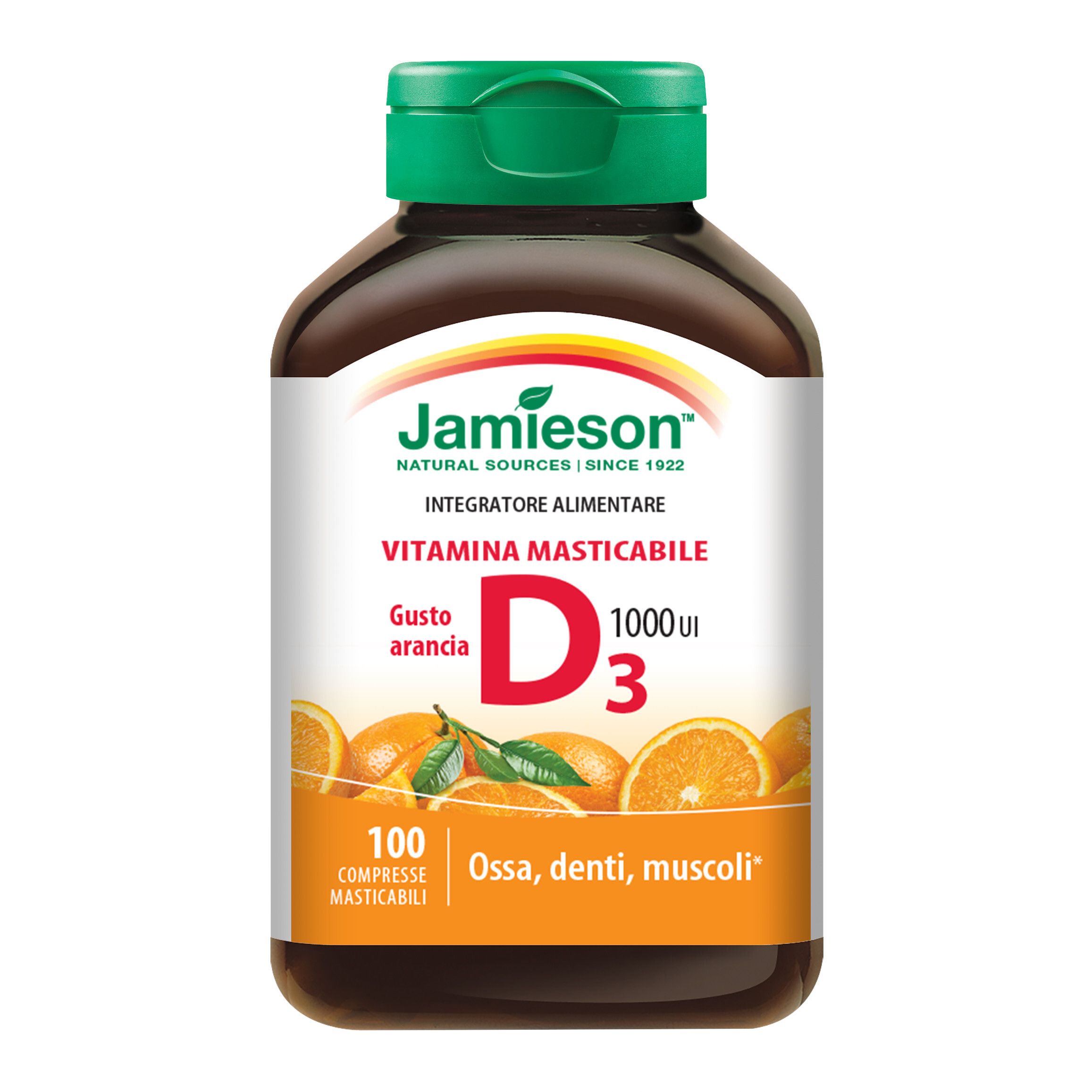 Biovita Jamieson Vitamina D Masticabile Arancia 100 Compresse - Immagine 3