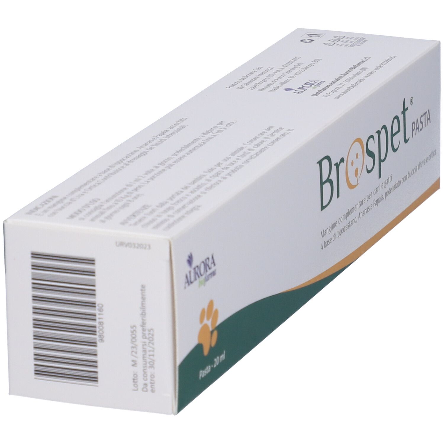 Brospet Pasta 20ml Tube, Ergänzungsfuttermittel für Hunde und Katzen.