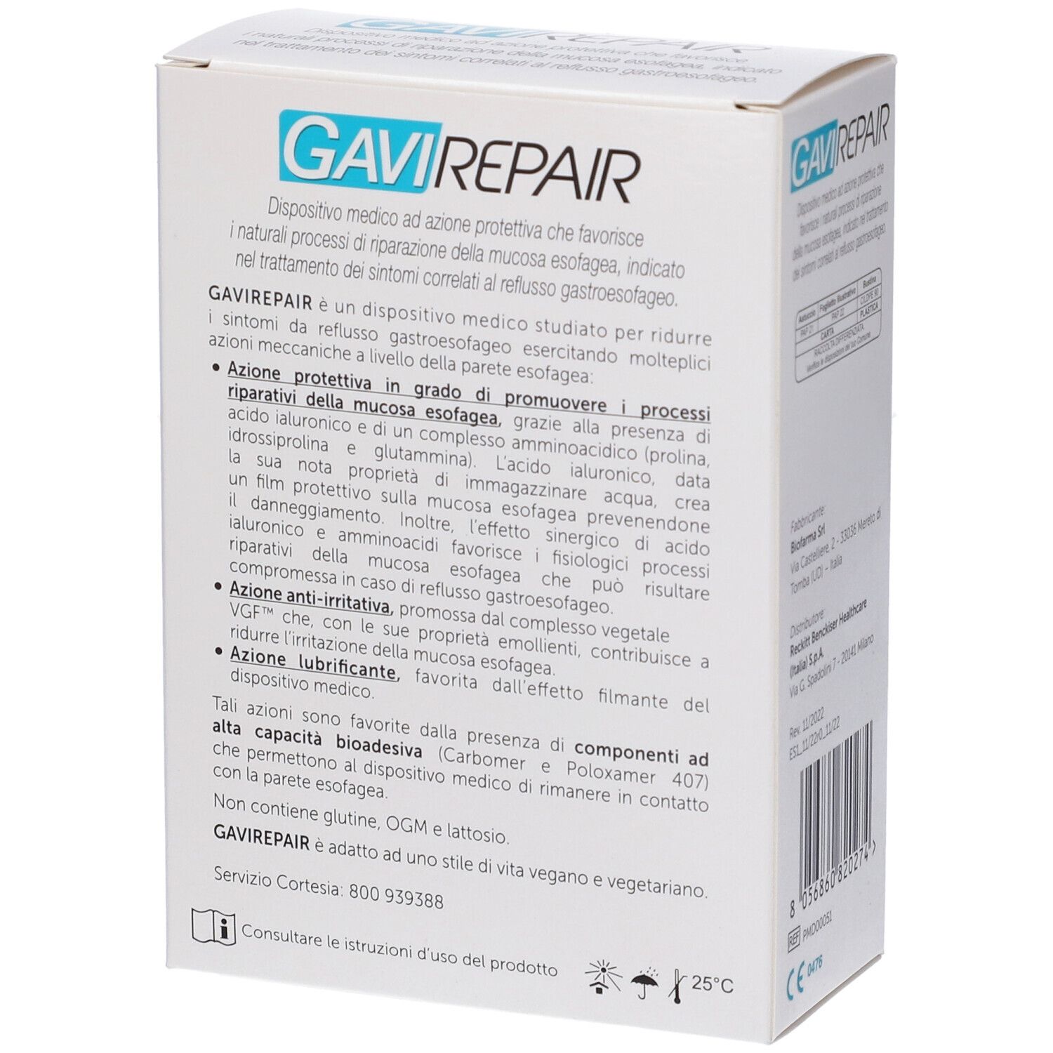 Rückseite der Produktverpackung. Enthält Produktinformationen, Inhaltsstoffe und Gebrauchsanweisung.