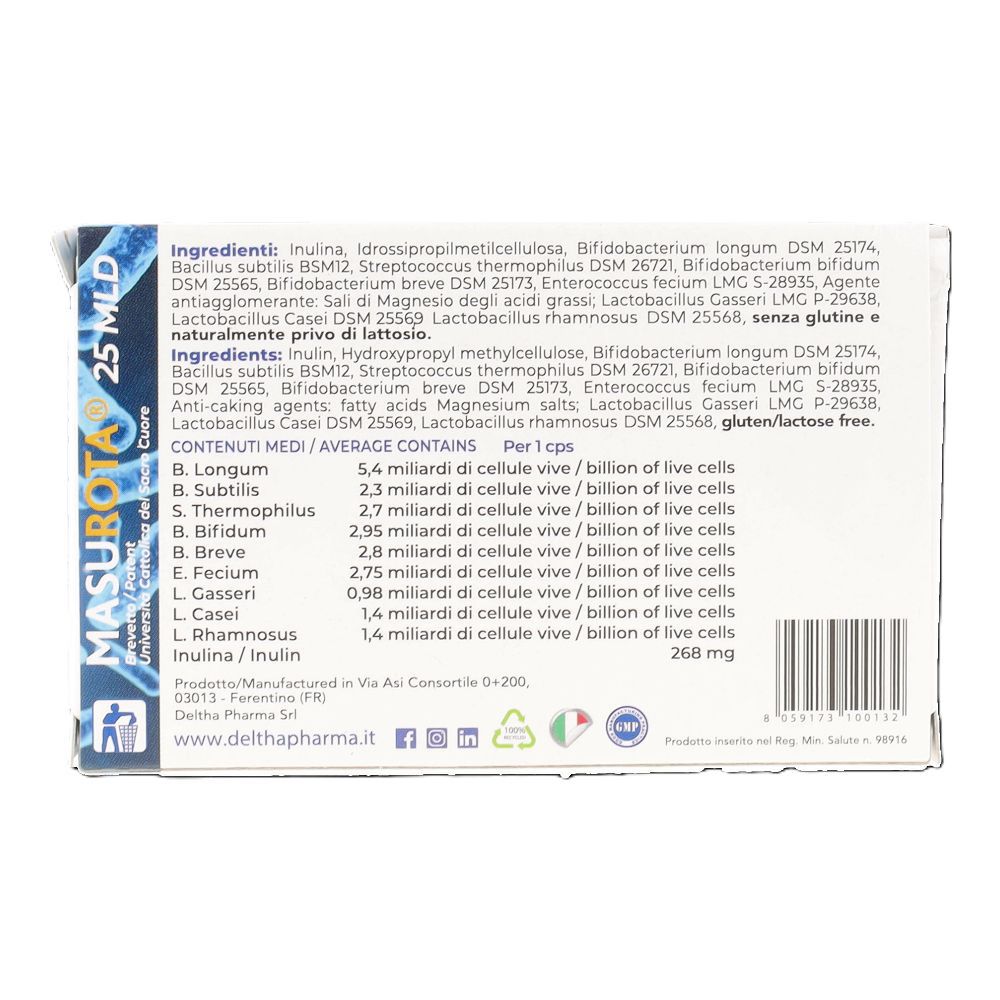 Deltha Pharma Masurota 25Mld 20Capsule - Immagine 9