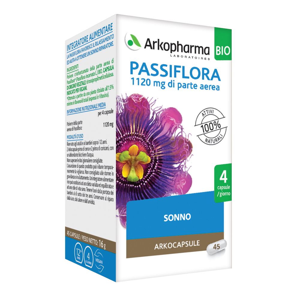 Arkopharma Passiflora Bio Arkocapsule - risparmia il 10% con il codice: ARKO10