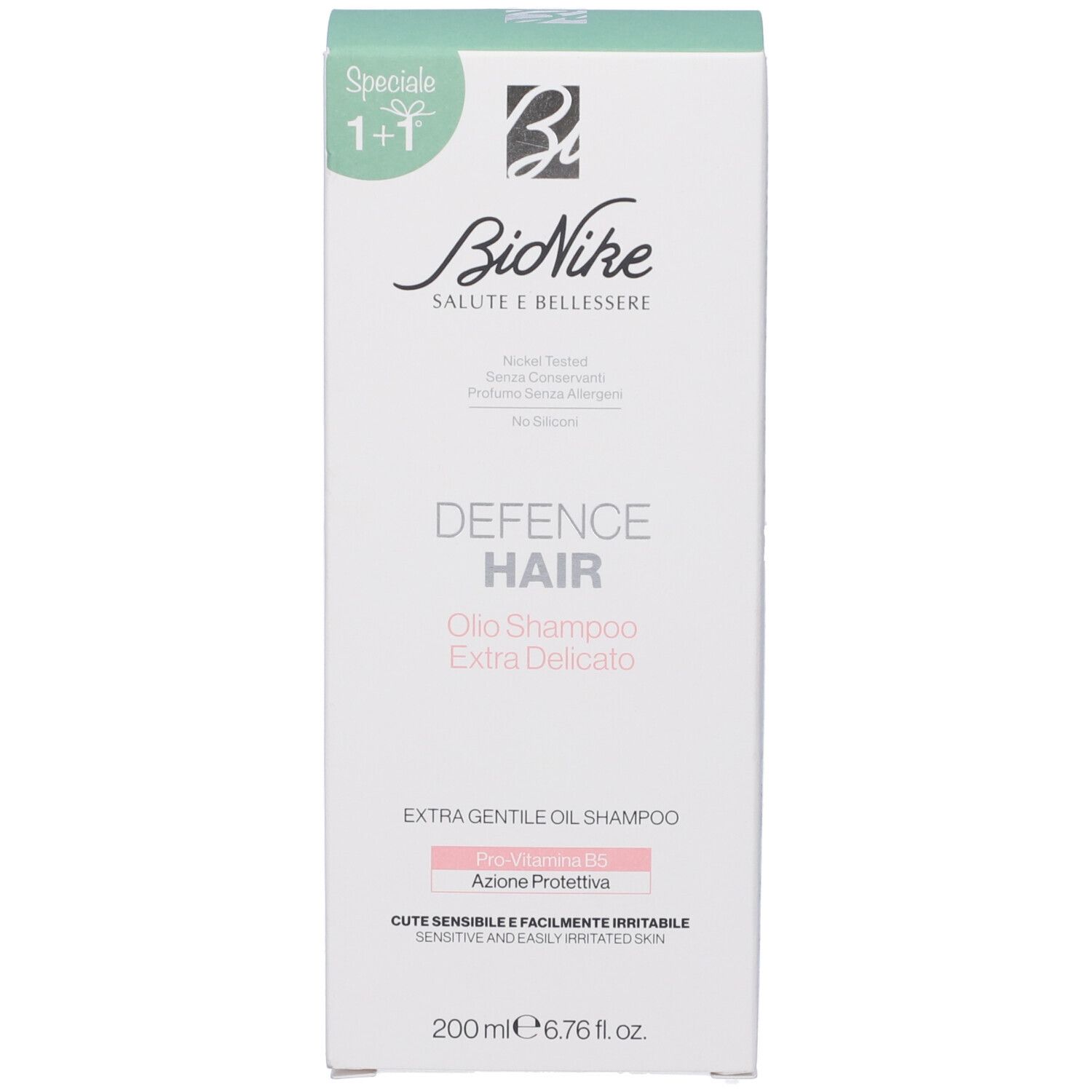 BioNike Defence Hair Extra Gentle Oil Shampoo, 200ml.