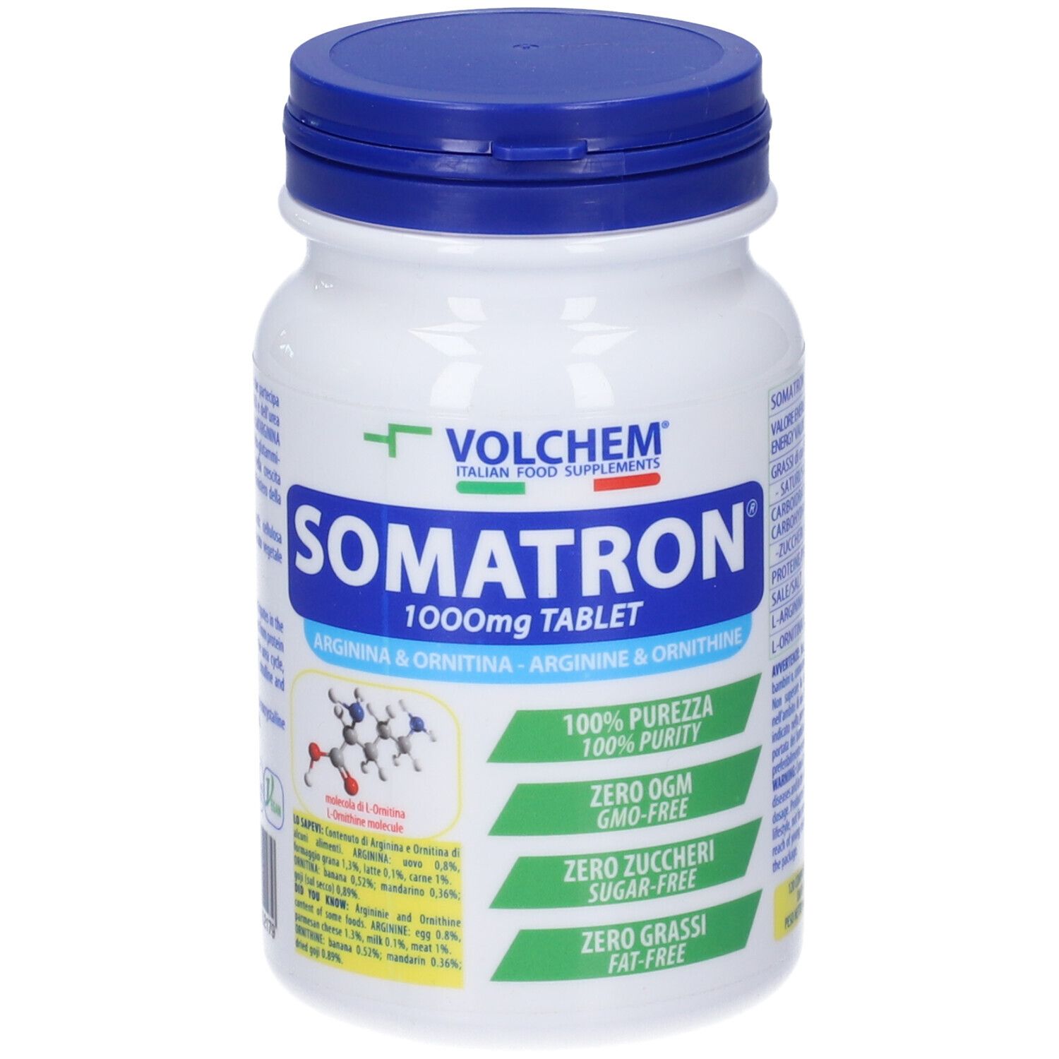 VOLCHEM Somatron Tablet Arginina E Ornitina In Compresse 168 g Compres