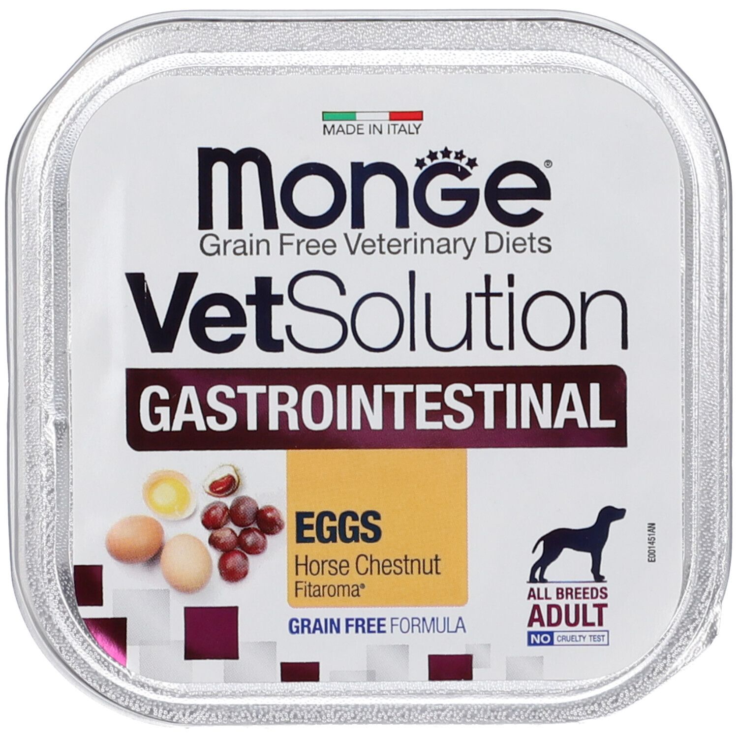 Monge VetSolution Canine Gastrointestinal Grain Free 150 gr Maiale e uova - confezione da 6 pezzi - Dieta veterinaria per cani - 1° ORDINE? scegli tra BZR5 - BZR20 + 200 pt fedeltà - Immagine 4