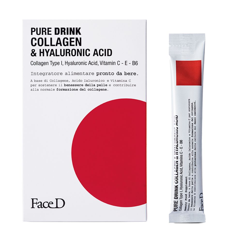 FaceD Pure Drink Collagene & Acido Ialuronico Stick