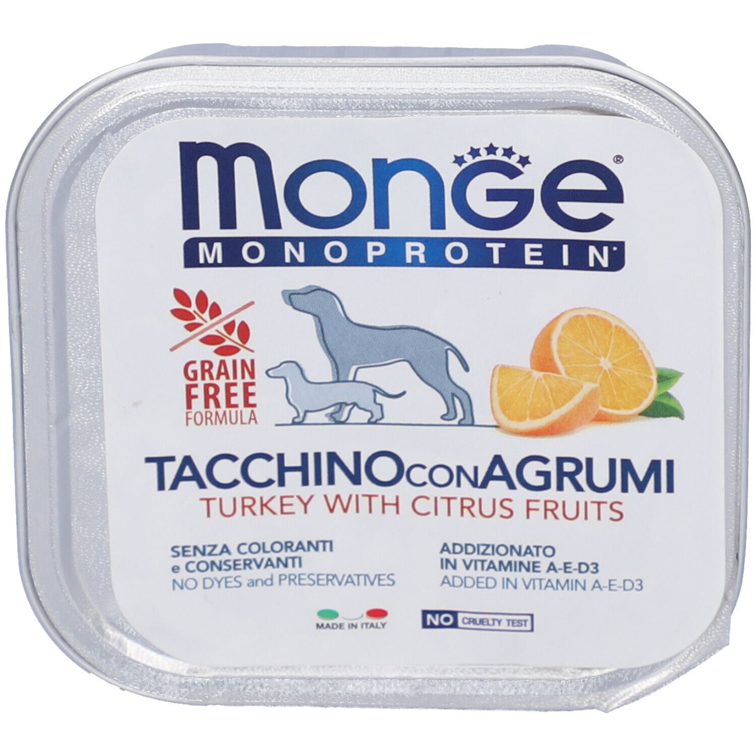 Monge Monoprotein Tacchino Con Agrumi Cani Adulti