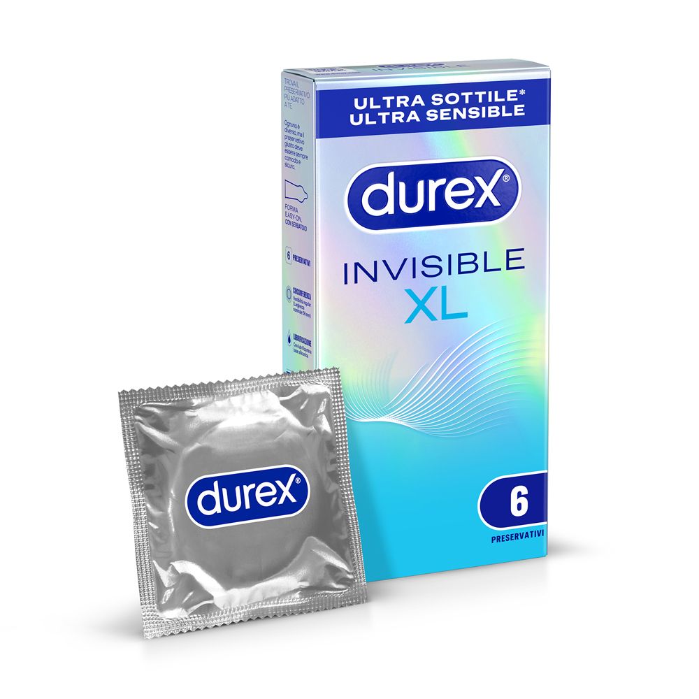 Durex Invisibile Xl Extra Sottili Extra Large 6 Profilattici - Immagine 12