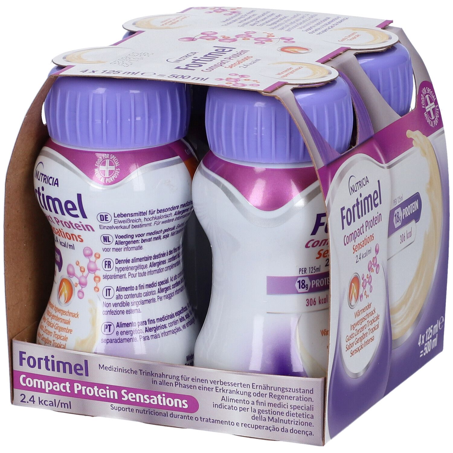 Fortimel Compact Protein Nutricia Hot Tropical Ginger 4x125ml - Immagine 6