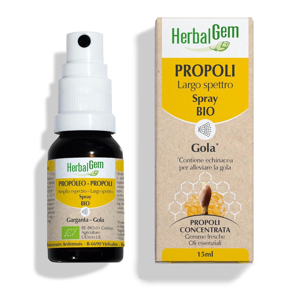 Herbalgem Propoli Largo Spettro Spray Bio Per La Gola 15 Ml Bambino