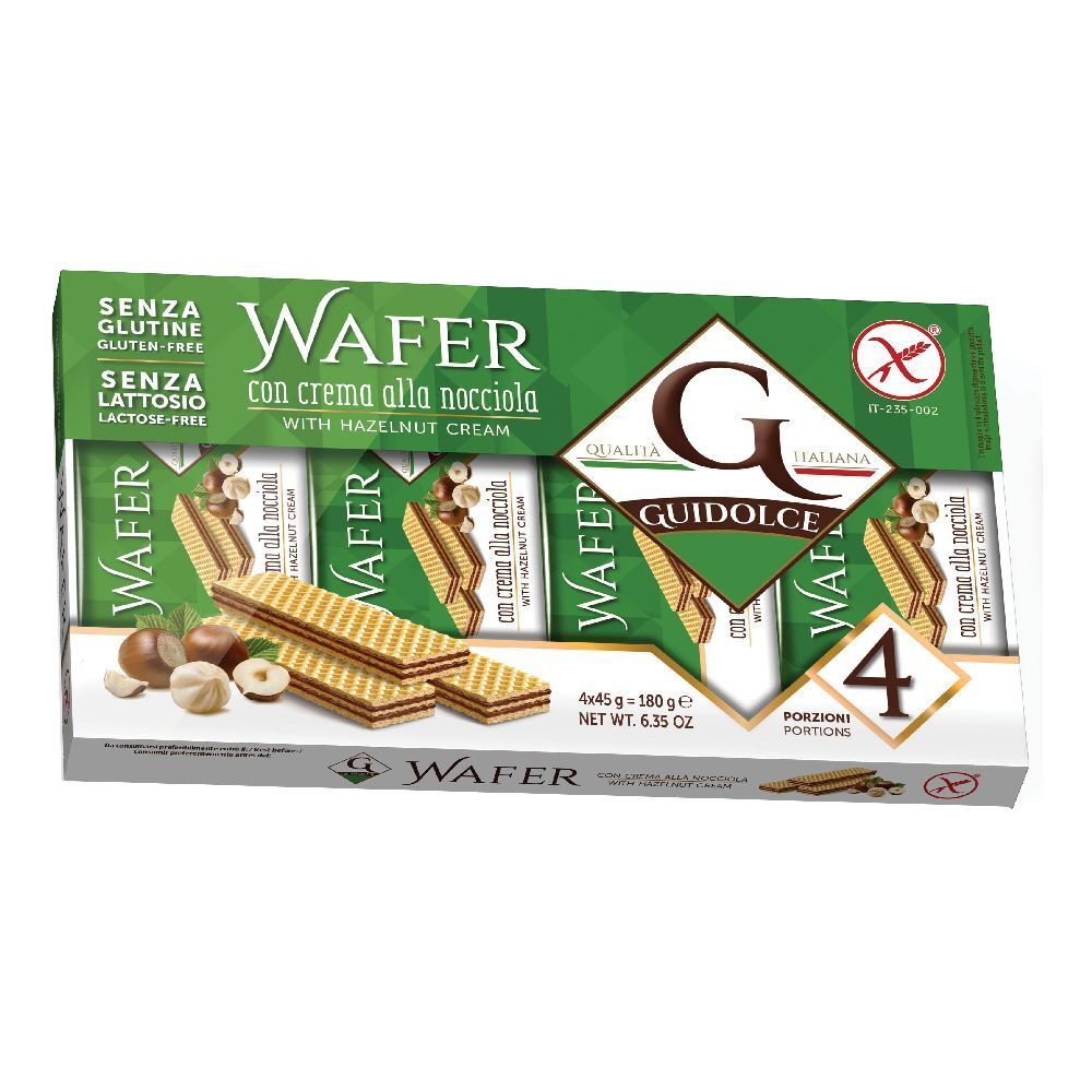 Wafer Con Crema Alla Nocciola 4 Porzioni X 45 G
