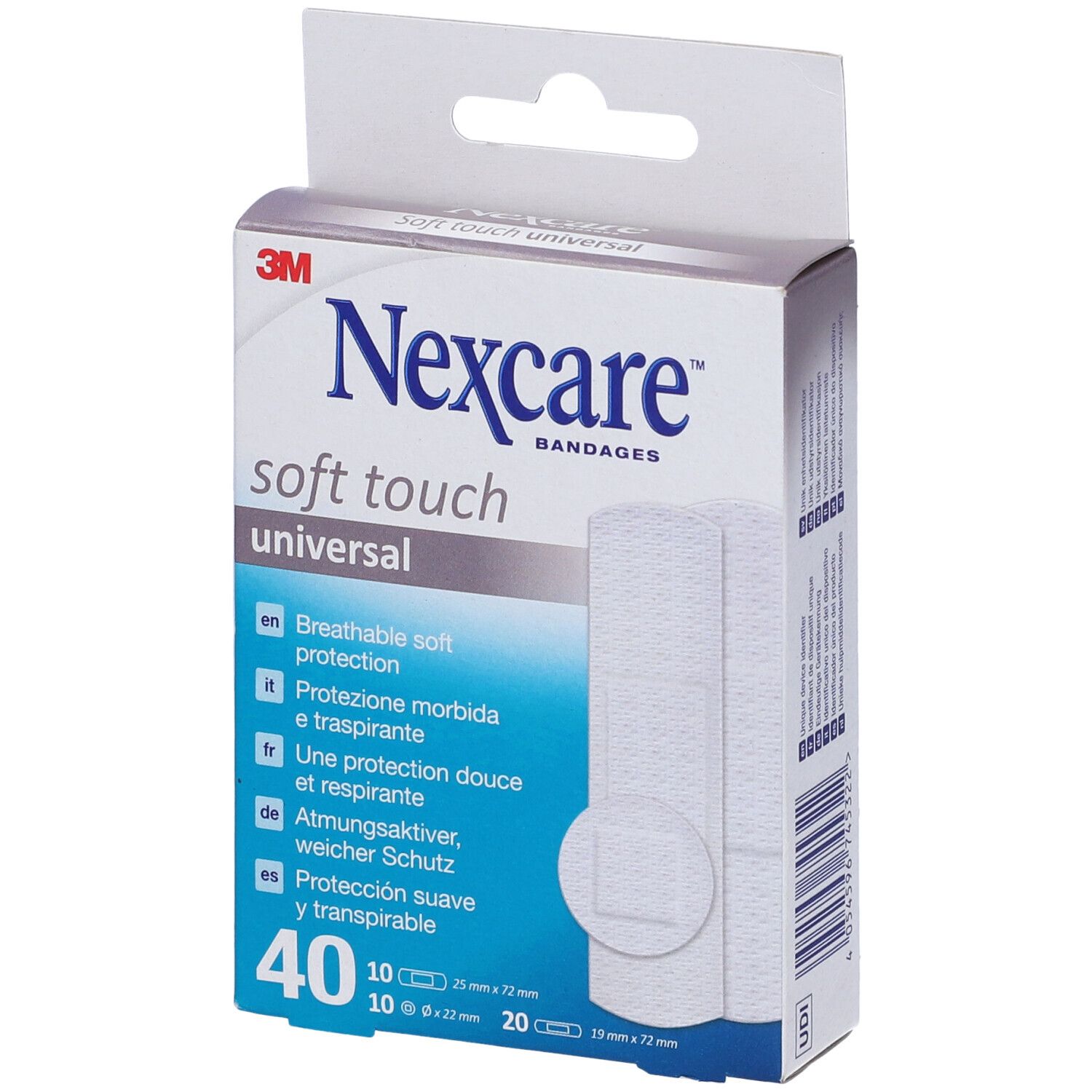 3M Nexcare BandagesSoft Touch Universal Cerotti assortiti