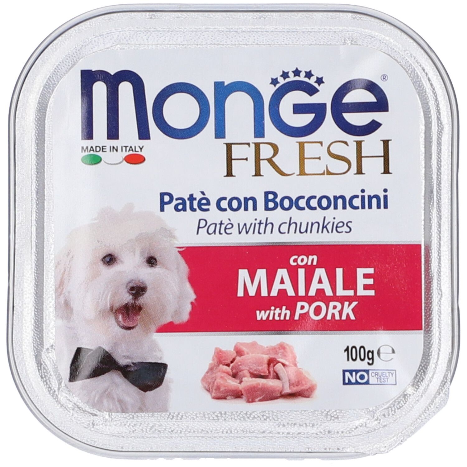 Image of Monge Fresh Adult Maiale Paté Con Bocconcini