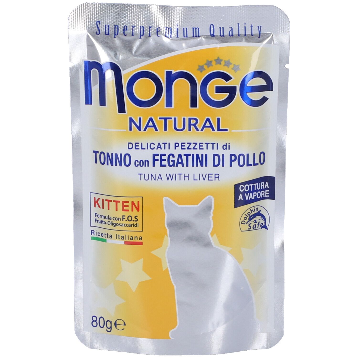 Monge Natural Pezzetti di Tonno con Fegatini di Pollo