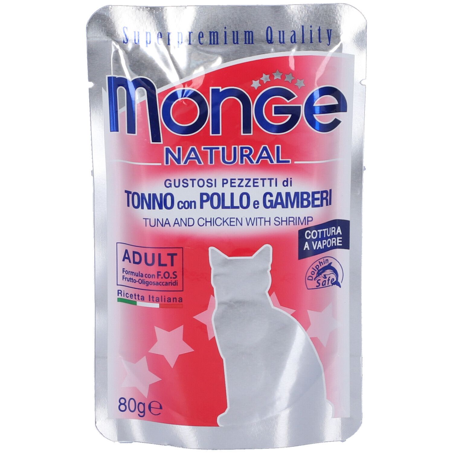 Image of Monge Natural Pezzetti di Tonno con Pollo e Gamberi