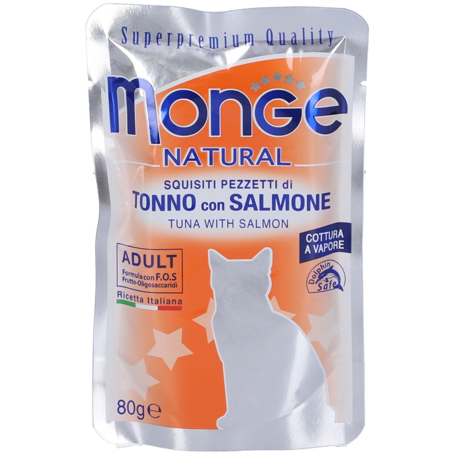 Monge Natural Pezzetti Salmone Gatti Adulti