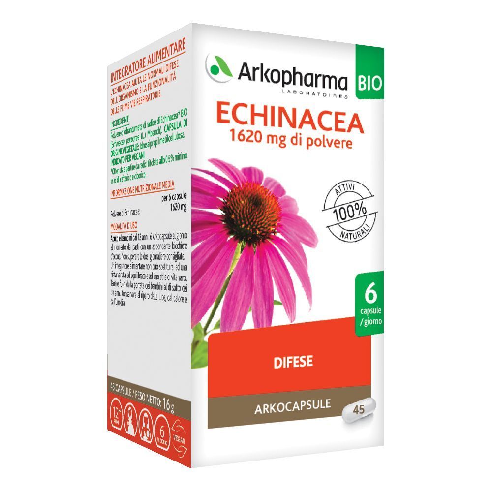Arkocapsule Echinacea Bio 45 Capsule - Integratore Per Le Difese Immunitarie - Immagine 9
